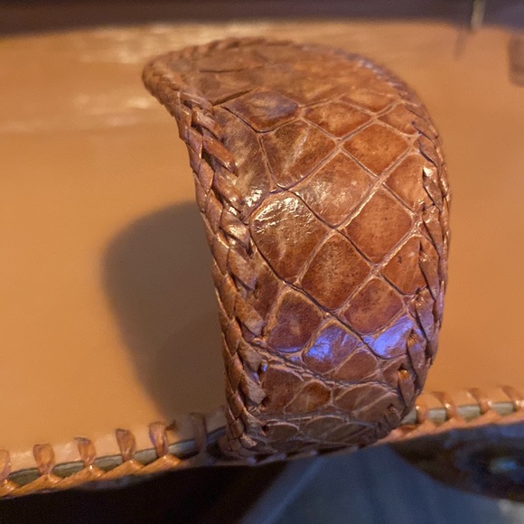 perfect⭐️ VTG condition purse with many compartments, real alligator purse AS IS - Picture 4 of 12